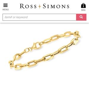 COPY - COPY - Gorgeous 14k gold paper clip bracelet